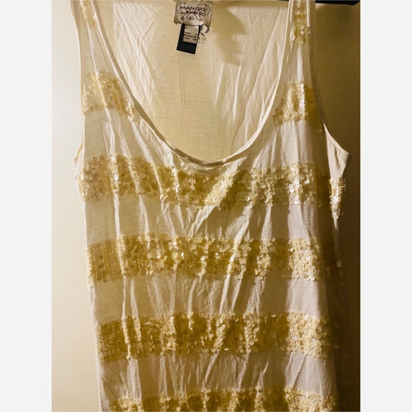 Mango Gold Sequin Tank Top - Picture 2 of 5